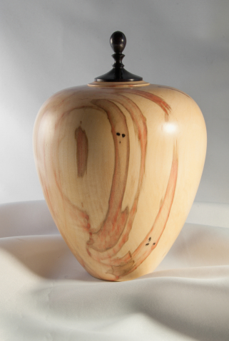 Hand Turned Pet Urn, Box Elder 72 cu.in. $325