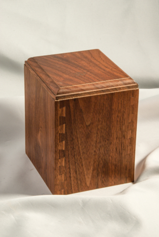 Hand Made Walnut Box Pet Urn, 48 cu.in. $230